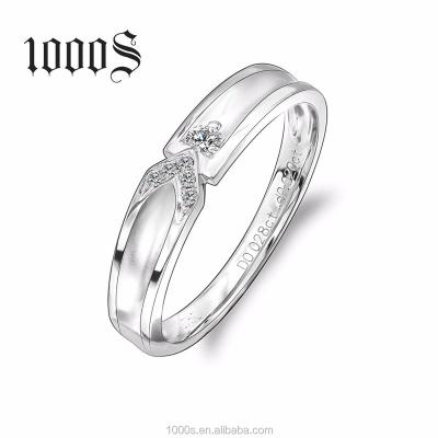 China Latest Fashion TRENDY Design 18k Gold Plated To Couple Wedding Rings For Engagement for sale