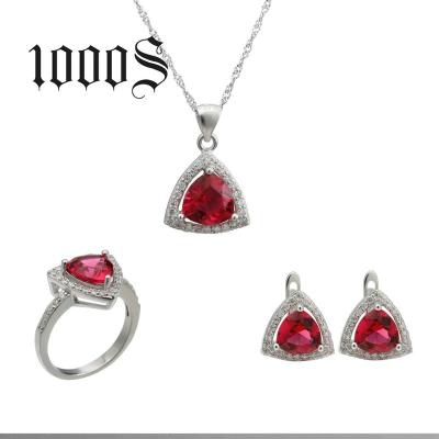 China CLASSIC Wholesale Fashion 925 Silver Jewelry Sets With Zircon Stone for sale