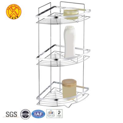 China Newly Designed Eco-friendly Metal Bathroom Rack Towel Hanging Shelf for sale