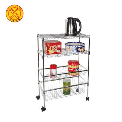 China Factory Supply Stainless Steel Storage Food Cart Eco - Friendly Carts for sale