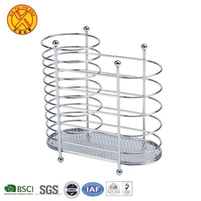 China Sustainable Hot Selling Household Chrome Plated Kitchen Chopsticks Storage Rack for sale