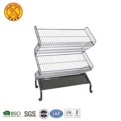 China Alibaba Single Sided Supplier Offers Display Stand Metal Grid Shelves For Books for sale