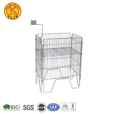 China Sustainable Promotion Supermarket Steel Storage Cages for sale