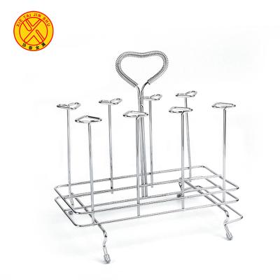 China High Quality Sustainable Stainless Steel Mug Display Rack for sale