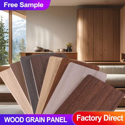 China Wood Grain Wall Panel Bamboo Charcoal Wood Veneer For Indoor Decorative Ceiling for sale