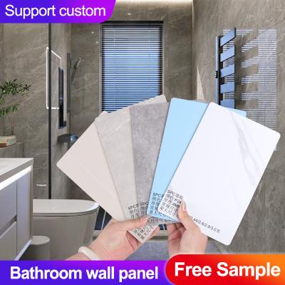 China SPC Wall Panel Bathroom Wall Panels Waterproof Board Install Simple Shower Room Decor Panels for sale