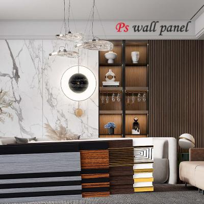 China Panel de pared interior de madera de plástico de pared exterior de WPC Panel de pared decorativo en venta