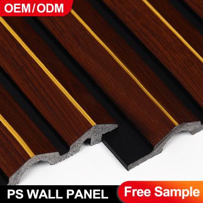 China PS Interior Wall Panel Waterproof Grille Decorative Panel PVC Foam Board for sale