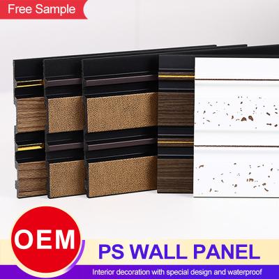 China Polystyrene Waterproof PS Wall Panel For Interior  Hotel WPC Wall Panel Decoration for sale