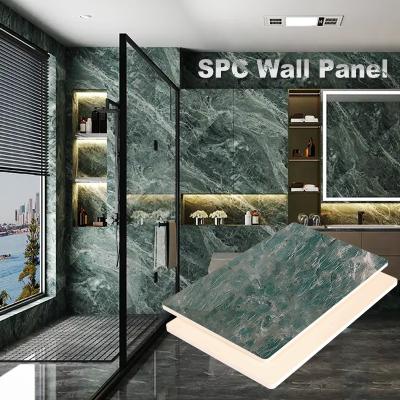 China Waterproof Stain Resistant Eco - Friendly Home Decor Tile SPC Wall Panel for sale