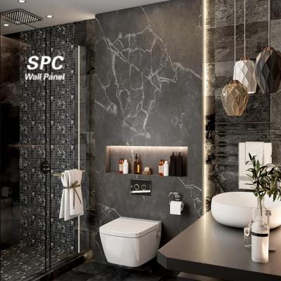 China SPC Wall Panel Wear Resistant Pvc Marble Wall Panels For Apartment for sale