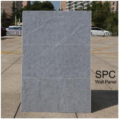 China Interior Decorative Wall Panels Matte Marble Veneer Stylish And High-End Hot Sale Waterproof SPC Wall Panel for sale