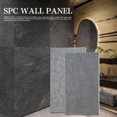 China SPC Wall Panel Marble New Product Ideas 600*2400mm Waterproof and flame retardant PVC Stone Plastic Seamless Board eco-friendly Shower Bathroom Decoration for sale