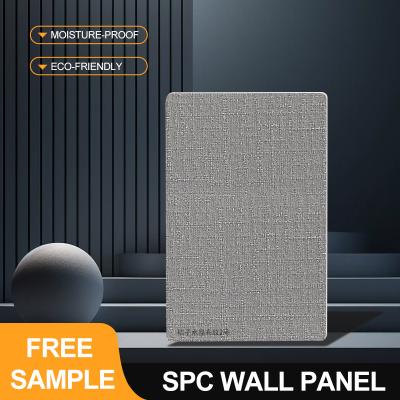 China Customizable SPC Wall Panels Moisture-Resistant Stone Plastic Composite Eco-Friendly Cubicle Waterproof Walls Cut-To-Size for sale