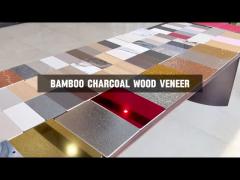 Bamboo Charcoal Wood Veneer  Indoor Decorative Panel