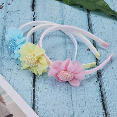 China Hair Band Cute Flower Hair Band for Girls Child Hair Clip Handmade  Hairbands Birthday Gifts Headband Hair Accessories for sale