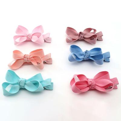 China Hair Clips Customized Cute Mini Women Girls Hair Clips Set Ins Bowknot Bow Hair Clips For Kids for sale