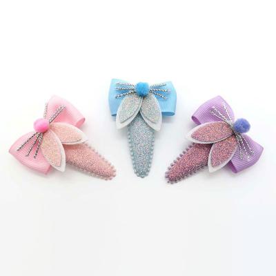 China Hair Clips Provide Customized Cute Butterfly Hair Pin For Women Cartoon Baby Kids Bow Hair Clip for sale