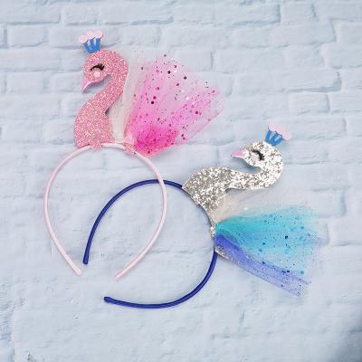 China Headband Cute Swan Head Bands European And American Style Girls Daily Wear Women Hair Band for sale