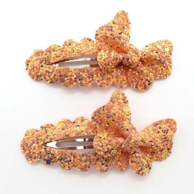 China Hair Clips Children Hair Clips For Girls Butterfly Cut Temperament Bow Hair Clips for sale