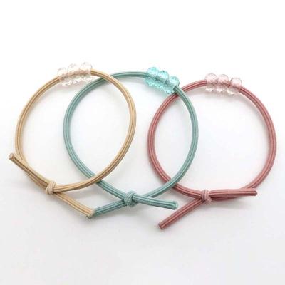 China Hair scrunchies Customized American Style Hair Bands For Women Girls Solid Color Fashion Elastic Hair Ties for sale