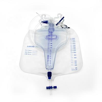 China Disposable with 2021 Disposable Medical Urine Valve Meter Bionic Drainage Bag Medical Urine Drainage Bag For Medical Use for sale