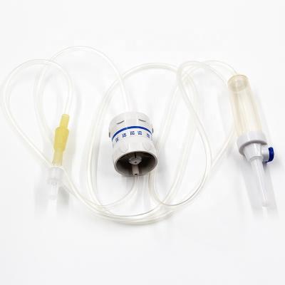 China Sterile Medical Disposable Iv Infusion Giving Set With Flow Regulator for sale