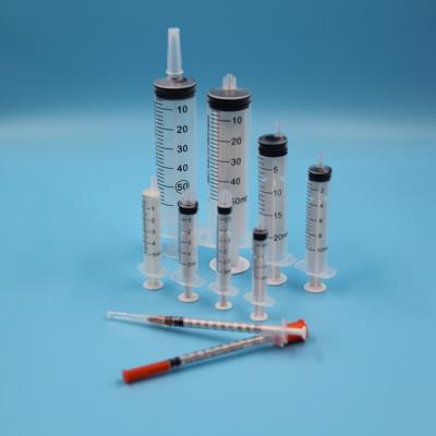 China Injection 3ml Syringe 0.1ml Graduation Disposable Vaccine Marker With Safety Needle 25G Luer Lock for sale