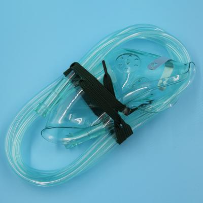 China Non-rebreather Oxygen Mask Disposable Single Oxygen Mask With Reservoir Bag Mask With Elastic Strap Size M Pediatric Elongated for sale