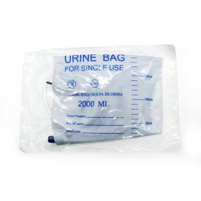 China Collect Urine Urine Leg Bag Urinary Drainage Bag For Adult And Children Pediatric 500ml-2000ML for sale