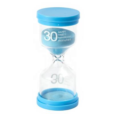 China Small Timer Sand Timer for Kid's Hourglass 3 Minute Sandglass Plastic Colored Glass 30 Second Hour Mini for sale