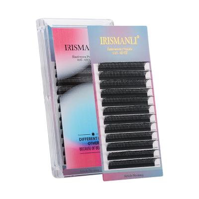 China IRISMANLI Wholesale Natural Long Triple Tips YY Shape Eyelash Extension Dense Light And 3D Lashes YY Natural Eyelash Y Shape 6D Lashes for sale