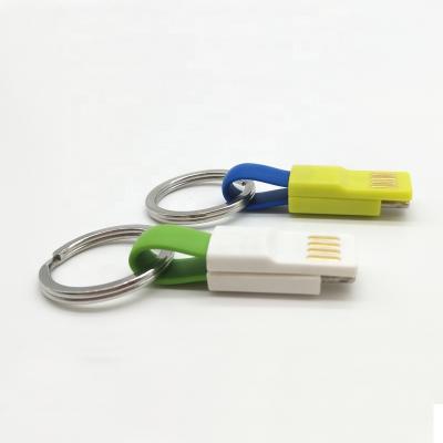 China Popular High Quality Band 3 In 1 Magnetic Key Chain Type Data Cable Key Chain Usb Cable For Android Type C Key Ring Cable for sale