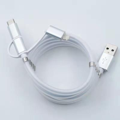 China MP3 / MP4 Player 3 In 1 Magnetic Multi USB Cable with automatic storage function for tidy table for sale