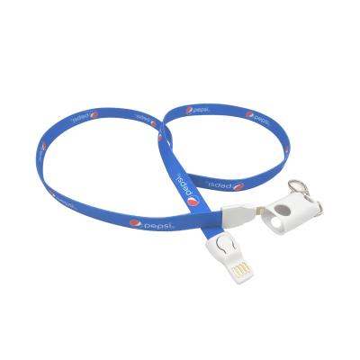 China Promotional Gift CE FCC Certificated NFL Lanyard Usb Mobile Phone Charger Cable Factory In China for sale