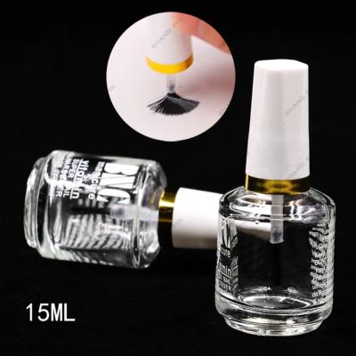 China Fashionable Empty Glass Bottle Essential Oil Container With Brush Cap 10ml Portable Nail Polish Bottle Nail Polish Bottle for sale