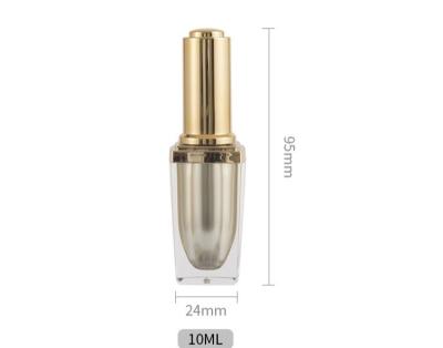 China Fashionable 10/15ml Nail Polish Bottles Empty Nail Polish Glass Bottles For Salon Travel Home (Golden Color) for sale