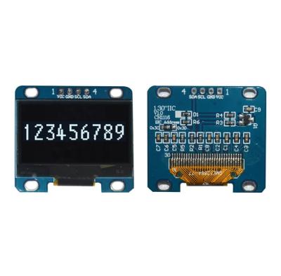 China 4Pin PMOLED 128X64 OLED CH1116 IIC I2C 1.3 Inch White Color Monochrome 1.3 Inch OLED LCD Display Module for sale