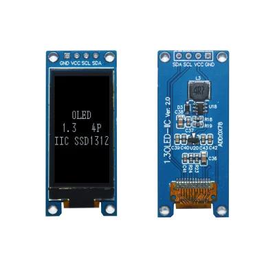 China White Color 64x128 Dots Resolution OLED Screen IC SSD1322 4P Driver I2C 1.3 1.3 Inch OLED Screen Module for sale