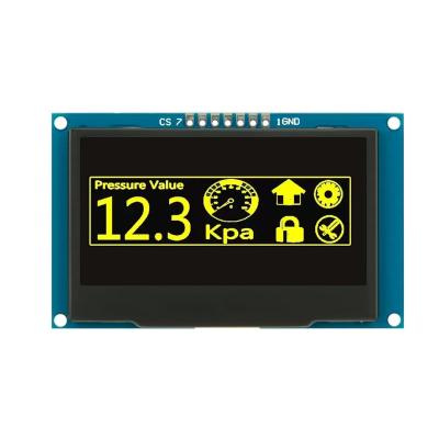 China 7Pin SPI I2C SPD0301 Yellow Color OLED LCD Module 2.4 Inch Monochrome 2.42