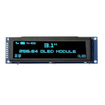 China Factory Price Blue Color 3.1 3.12 Inch OLED Display Module 256*64 OLED 3.12 Inch SPI 256x64 Graphic 3.12 OLED LCD for sale