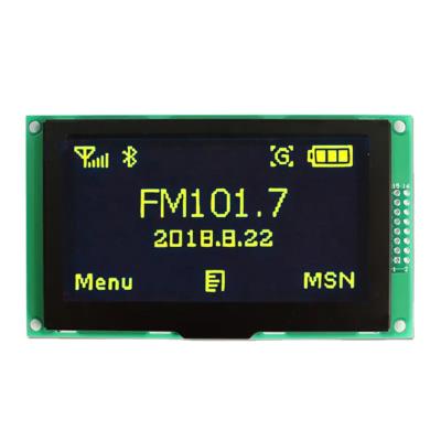 China Yellow Mono Color 16P 240x128 Inch OLED Module Oled Microdisplay SPI 3.37 Display SSD1322 3.37 Inch for sale