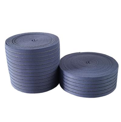 China Viable Blue Barracuda Ribbon Belt Elastic Band Seat Belt Webbing 5CM Guaranteed Quality Appropriate Prices for sale