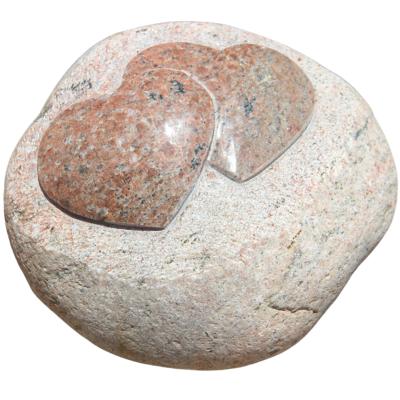 China Hot Modern Touring Hand Carved Rock Stone Heart Shape Keepsake Boulder Sculpture for Villa Garden Park Yard Outdoor Decor for sale