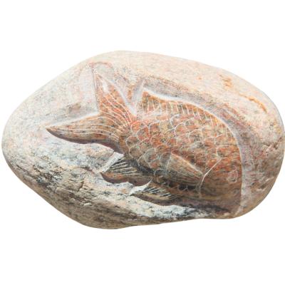 China China Wholesale Natural Hand Carving Rock Stone Heart Shape Souvenir Boulder Statues For Villa Garden Park Yard Outdoor Decor for sale