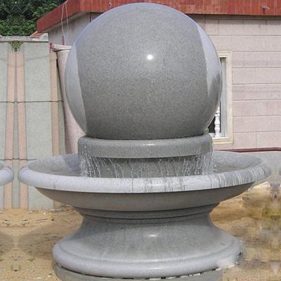 China Garden Spin Features Ball Stone Granite Water Fountains For Patio Decor 54cmx50cmx75cm or as per customer requirement. for sale