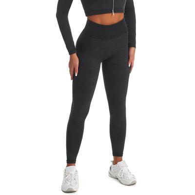 China Breathable Women Workout Fitting Seamless Active Wear Workout Gaiters 2021 Running Pants For Woman for sale