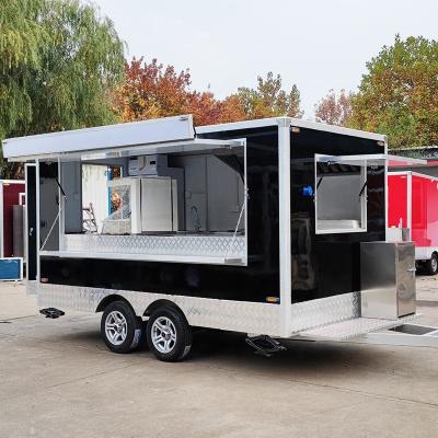 China Small factory price food processing factory trailer vegetable bread trailer mobile food truck sale Ghana for sale