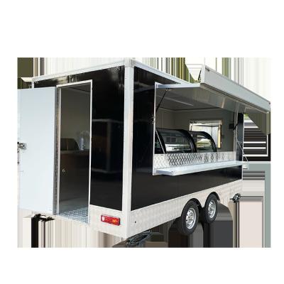 China Modern multifunctional square vegetable processing factory food trailer truck food truck snack truck for sale