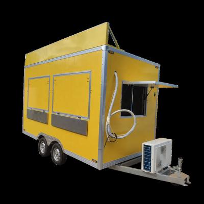 China High quality truck trailer mobile fast food food van trailer vegetable processing plant truck for sale